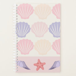 Pastel Seashell and Starfish Pattern プランナー手帳