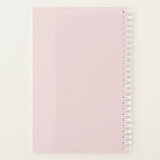 Pastel Seashell and Starfish Pattern プランナー手帳 (裏面)