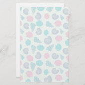 Pastel Seashell Pattern 1 便箋 (正面/裏面)