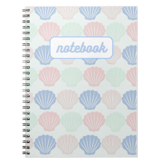 Pastel Seashell Pattern Notebook ノートブック