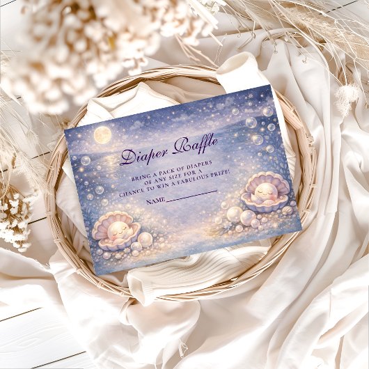 Pastel Seashell Pearl Diapper Raffle エンクロージャーカード