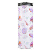 Pastel Seashell & Pearl Ocean Aesthetic タンブラー (裏面)