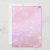  Pastel Sequin 67 Ice Cream birthday Invitation 招待状 (裏面)