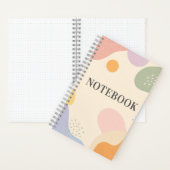 Pastel Shapes Notebook – Dotted Journal ノートブック (内側)