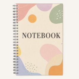 Pastel Shapes Notebook –  Dotted Journal ノートブック