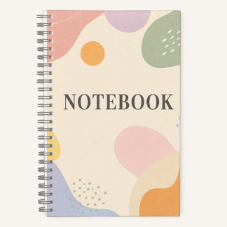 Pastel Shapes Notebook – Dotted Journal ノートブック