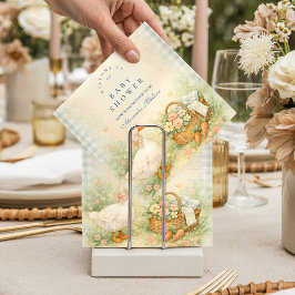 Pastel Silly Goose Farm Baby Shower スタンダードカクテルナプキン