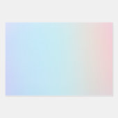 Pastel Simple Wrapping Paper Flat Sheet Set of 3 ラッピングペーパーシート (正面)