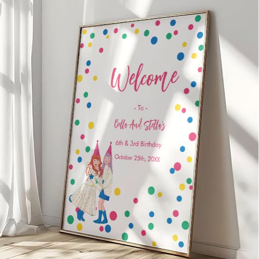 Pastel Sisters Joint Birthday Party ポスター