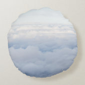 Pastel Sky and Fluffy Clouds Dream 1 ラウンドクッション (裏面)