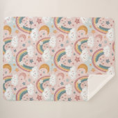 Pastel Sky Blanket Cozy Sherpa for Special Kids シェルパブランケット (正面(横))