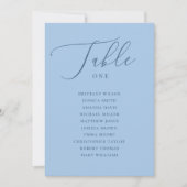 Pastel Sky Blue Summer Wedding Seating Chart 招待状 (正面)
