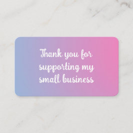 Pastel Small Business Packaging Insert Card エンクロージャーカード