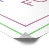 Pastel Speak Faith Into Your Future Bold Quote ポスター (角)