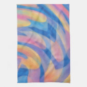 Pastel Spills Artsy Abstract Kitchen Towel キッチンタオル (縦)