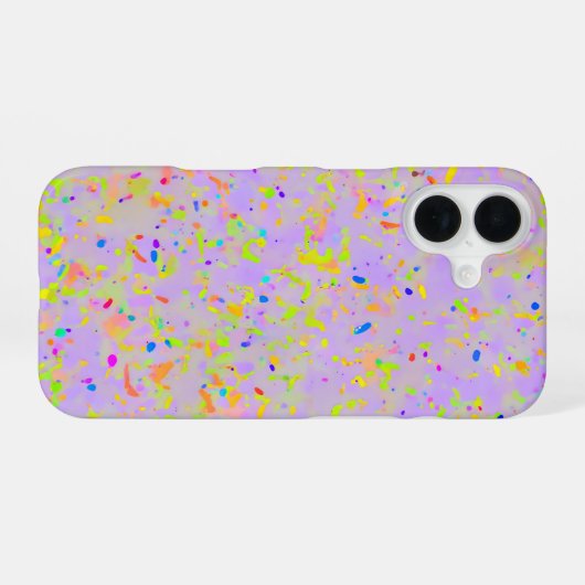 Pastel Splash Art iPhone 16ケース (裏面横)