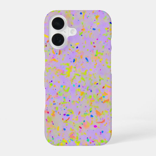 Pastel Splash Art iPhone 16ケース (裏面)