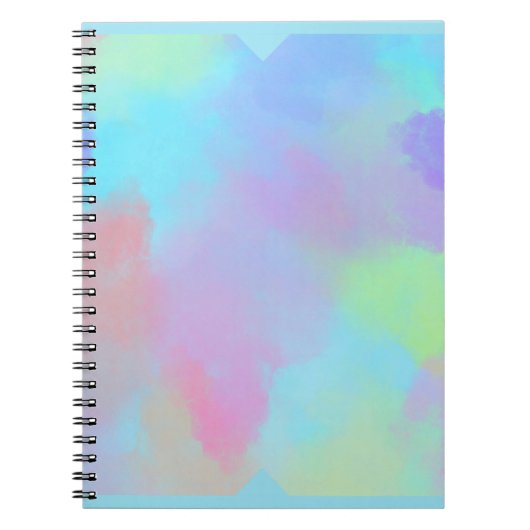 Pastel Splatter Pattern Notebook ノートブック (正面)