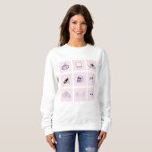 Pastel Spooky Cute Goth Aesthetic Sweatshirt スウェットシャツ (正面フル)