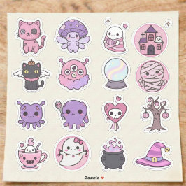 Pastel Spooky Magic Stickers シール