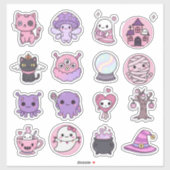 Pastel Spooky Magic Stickers シール (シート)