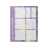 Pastel spring, floral Weekly Planner ノートパッド (回転)