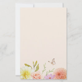 Pastel Spring Flower Stationery 便箋