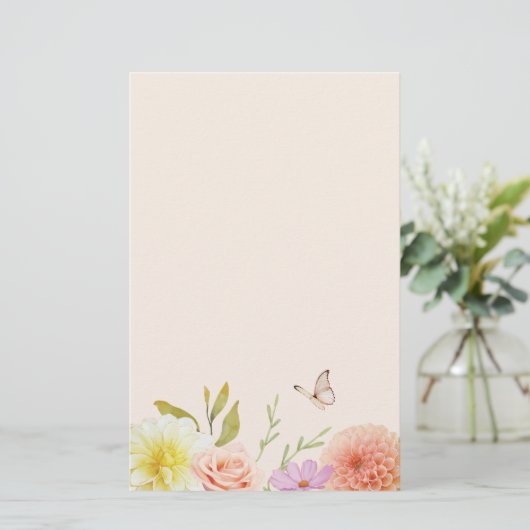 Pastel Spring Flower Stationery 便箋 (スタンド正面)