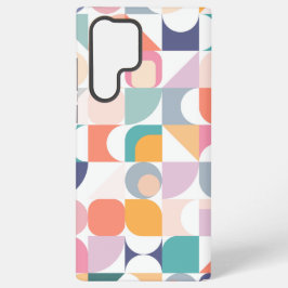 Pastel square designs as Bauhaus style Samsung Galaxy S22 Ultraケース