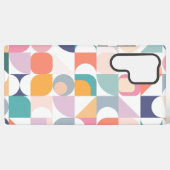 Pastel square designs as Bauhaus style Samsung Galaxyケース (裏面横)