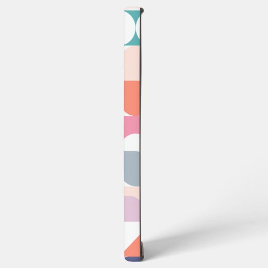 Pastel square designs as Bauhaus style Samsung Galaxyケース (左側面)
