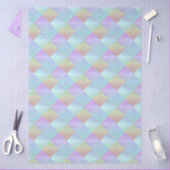 Pastel Squares Pattern 薄葉紙 (クラフト)