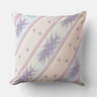 Pastel Star Abstract Throw Pillow クッション