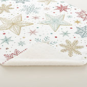 "Pastel Starry Night Sherpa Blanket シェルパブランケット (3/4)