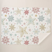 "Pastel Starry Night Sherpa Blanket シェルパブランケット (正面(横))