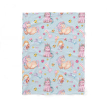 Pastel Storybook Unicorn & Floral Watercolor