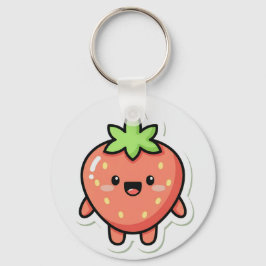 Pastel Strawberry Aesthetic Sticker – Cute Fruit I キーホルダー