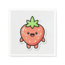 Pastel Strawberry Aesthetic Sticker – Cute Fruit I