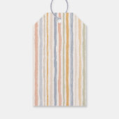 Pastel Stripe Watercolor Rabbit ギフトタグ (裏面)