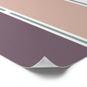 Pastel Stripes-2 – ミニマルな縦ストライプアート ポスター (角)