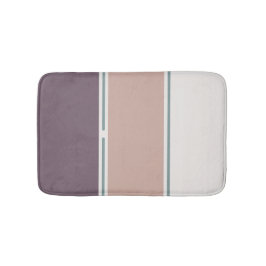 Pastel Stripes-2 – 静かなバスルームのストライプアクセント バスマット