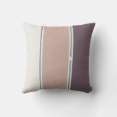Pastel Stripes-2 – Calm Neutral Vertical Stripes クッション (裏面)