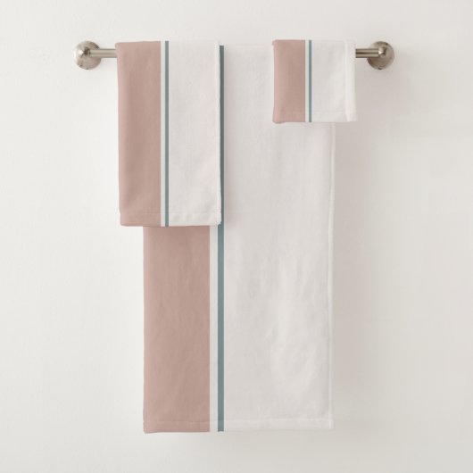 Pastel Stripes-2 – Minimal Spa Towel Style バスタオルセット (インサイチュ)