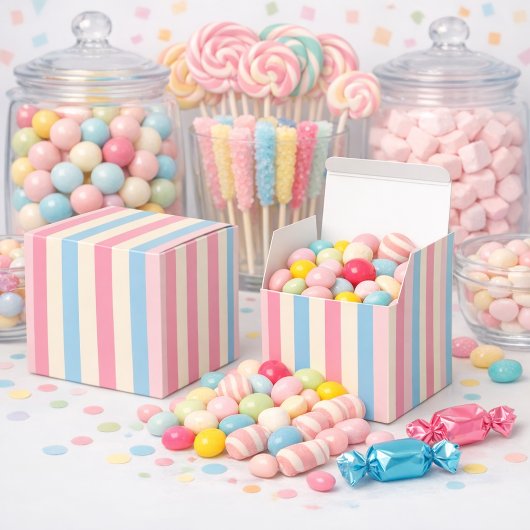 Pastel Stripes Ice Cream Social フェイバーボックス