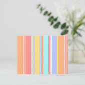 Pastel Stripes Pattern ポストカード (スタンド正面)