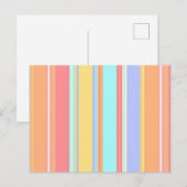 Pastel Stripes Pattern ポストカード (正面/裏面)