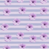 Pastel stripes pattern with Daisies シール (正面)
