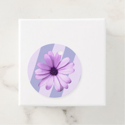Pastel stripes pattern with Daisies フェイバータグ (インサイチュ)