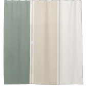 Pastel Stripes Variation 2 – Simple and Sleek シャワーカーテン (正面)