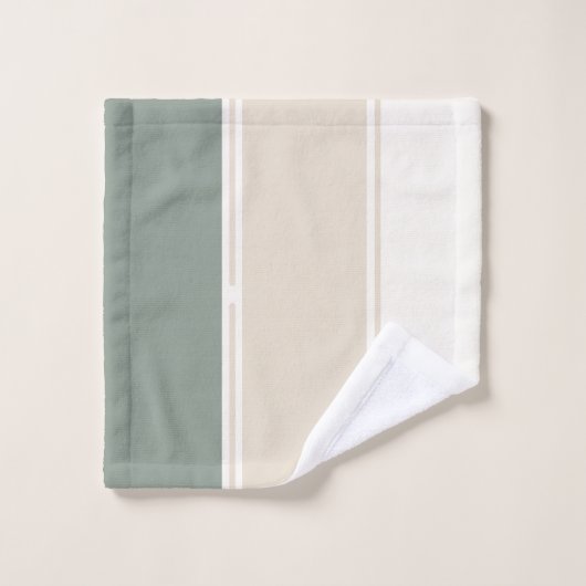 Pastel Stripes Variation 2 – Simple and Sleek バスタオルセット (ウォッシュタオル)